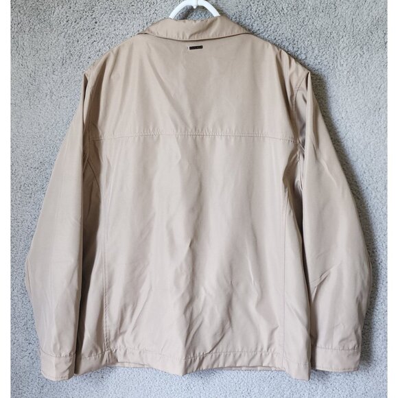Michael Kors Travel Engineered Beige Zip Up Jacket Men's Size Large Polyester - Picture 16 of 16